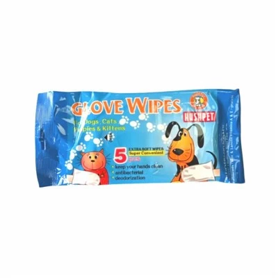 HUSHPET 17*26.5cm Dog Spa Glove Wipes